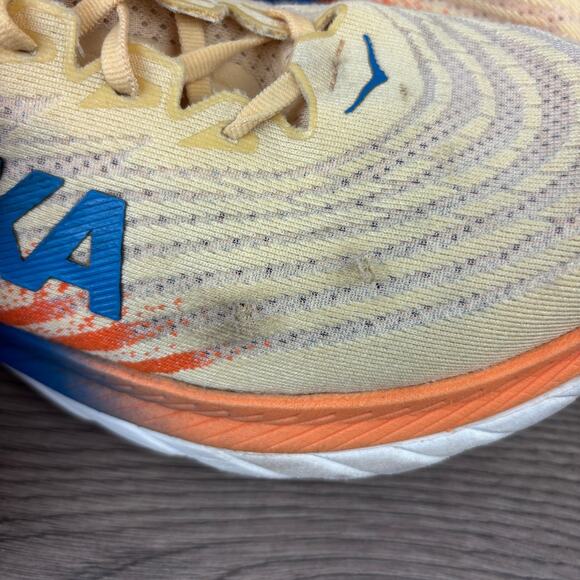 Hoka One One M Mach 5 Running Shoes Men's 10D Yellow White Sneakers 1127893 IVOR - Picture 12 of 13